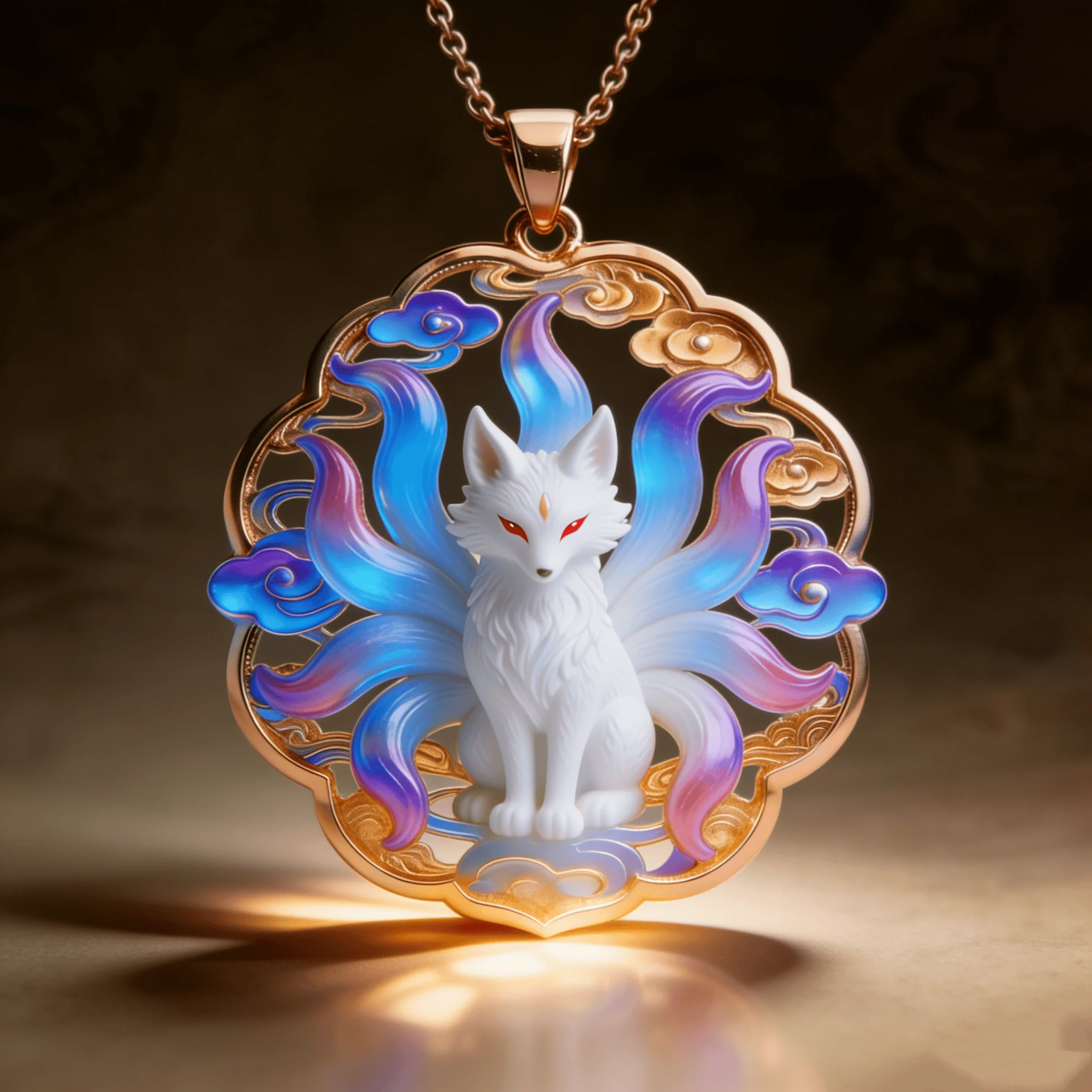 Luxury Colorful Nine-Tailed Fox Sweater Chain, Elegant Long Pendant Necklace, Exquisite Jewelry Gift for Her
Luxury Colorful Nine-Tailed Fox Sweater Chain, Elegant Long Pendant Necklace, Exquisite Jewelry Gift for Her