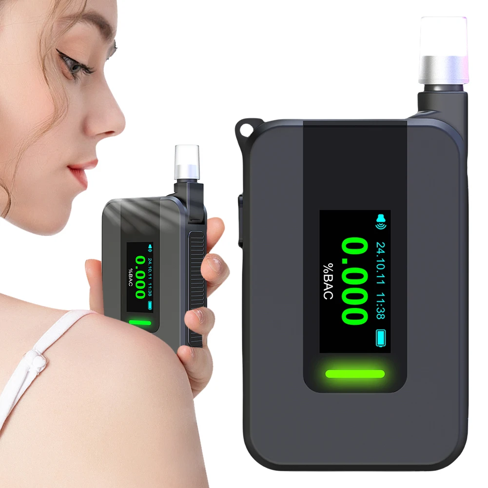 Electrochemical Alcohol Tester USB Rechargeable Non-Contacting Electronic Breathalyzer Portable Alcohol Meter for Personal Use
Electrochemical Alcohol Tester USB Rechargeable Non-Contacting Electronic Breathalyzer Portable Alcohol Meter for Personal Use