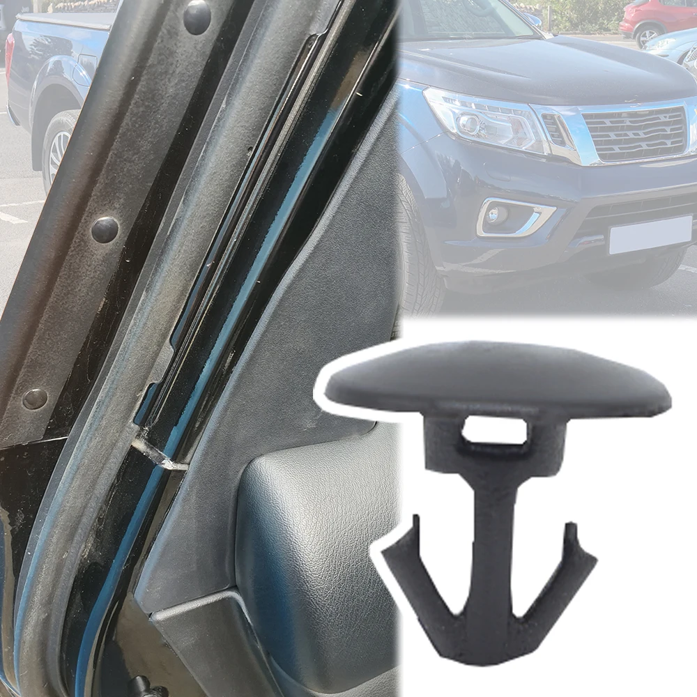 For Nissan Navara D23 2014 2015 2016 2017 2018 2019 2020 2021 NP300 Frontier Front Rear Door Upper Weatherstrip Seal Clips Rivet
For Nissan Navara D23 2014 2015 2016 2017 2018 2019 2020 2021 NP300 Frontier Front Rear Door Upper Weatherstrip Seal Clips Rivet