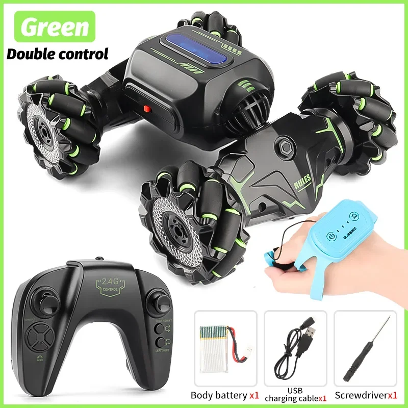 1:24 RC Car Remote Control Stunt Cars with Twist Dance Mode 4WD Radio Gesture Induction off-Road Control Boys Toys for Children
1:24 RC Car Remote Control Stunt Cars with Twist Dance Mode 4WD Radio Gesture Induction off-Road Control Boys Toys for Children
