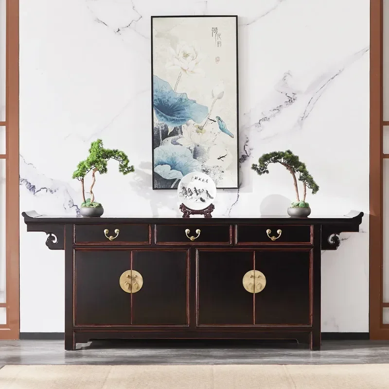 AA new Chinese style antique door cabinet upturned head four doors side cabinet locker solid wood classical shoe cabinet
AA new Chinese style antique door cabinet upturned head four doors side cabinet locker solid wood classical shoe cabinet