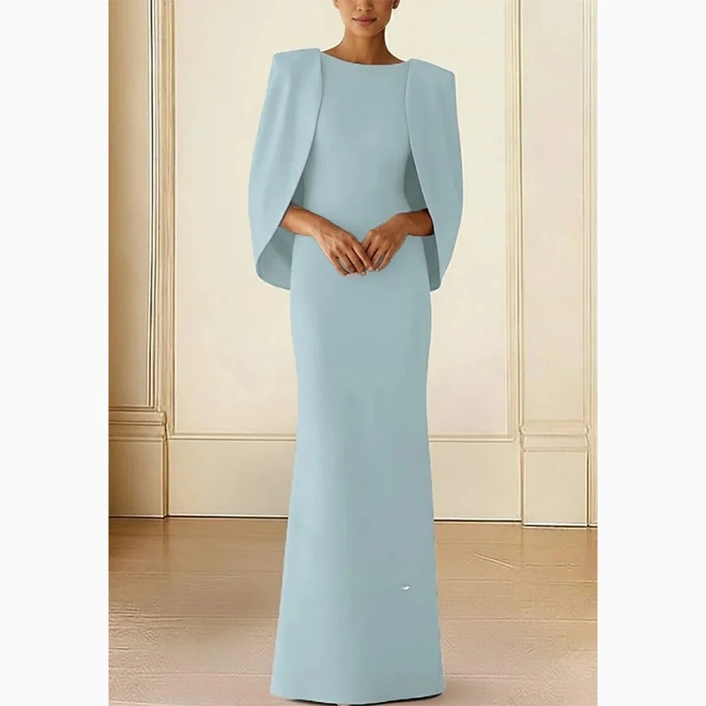 Custom round neck evening gown matched with fabric shawl, body-shaping cut to highlight your silhouette, neat floor-length small
Custom round neck evening gown matched with fabric shawl, body-shaping cut to highlight your silhouette, neat floor-length small