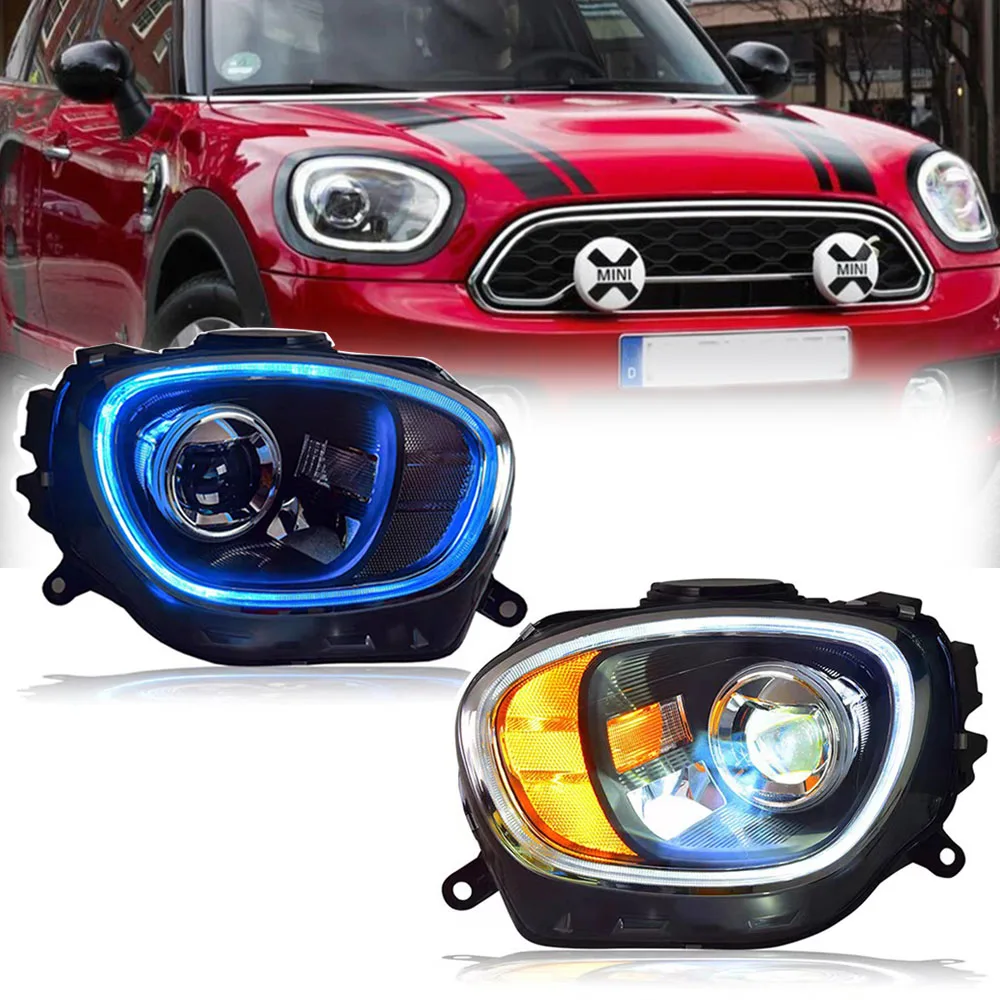 Для F60 Mini Countryman 2016-2021 светодиодные фары в сборе, обновление DRL Bicofal, линза запуска, анимационные аксессуары
Для F60 Mini Countryman 2016-2021 светодиодные фары в сборе, обновление DRL Bicofal, линза запуска, анимационные аксессуары