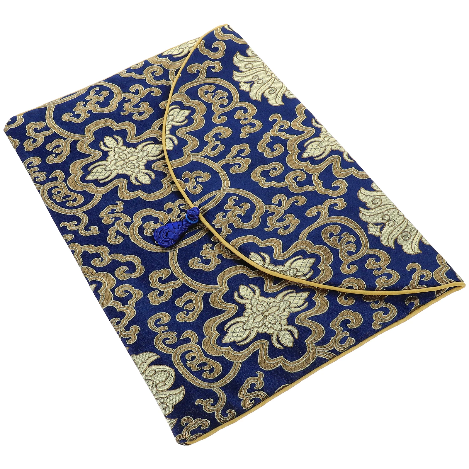 Embroidery Cloth Pouch Religious Scripture Storage Bag Temple Accessories Wrapping Case Book Cover Yellow Dragon Pattern
Embroidery Cloth Pouch Religious Scripture Storage Bag Temple Accessories Wrapping Case Book Cover Yellow Dragon Pattern