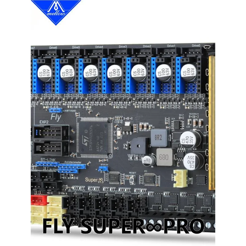 Fly3d Super8 Axis Pro High Performance H7 Chip 550MHz High Speed 3D Printer Motherboard for Vzbot 
Fly3d Super8 Axis Pro High Performance H7 Chip 550MHz High Speed 3D Printer Motherboard for Vzbot