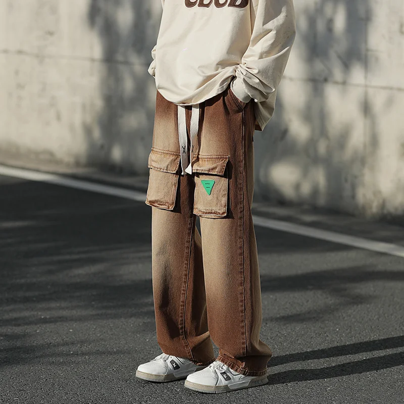 Quality Cotton Cargo Jeans Men Tide Brand Front Pocket Hip-hop Y2K Streetwear Pants Casual Denim Pant Male Drawstring Straight
Quality Cotton Cargo Jeans Men Tide Brand Front Pocket Hip-hop Y2K Streetwear Pants Casual Denim Pant Male Drawstring Straight