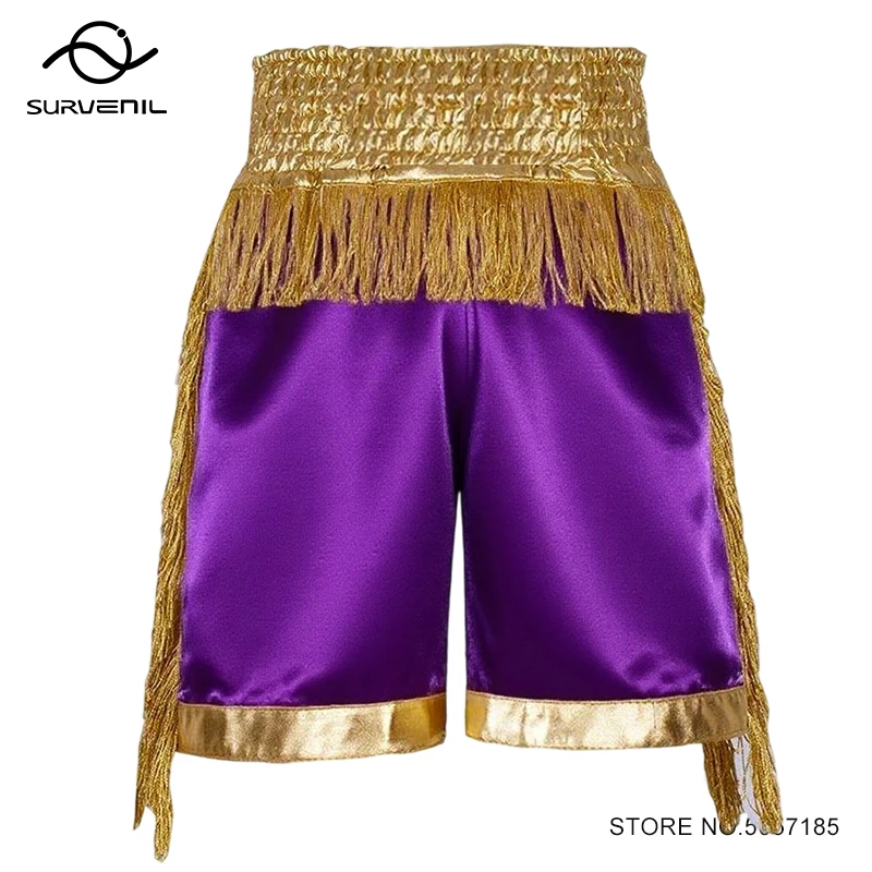 Thai Boxing Pants Professional Muay Thai Shorts Men Women Kids Satin BJJ MMA Clothes Black Combat Fight Kickboxing Shorts Tassel
Thai Boxing Pants Professional Muay Thai Shorts Men Women Kids Satin BJJ MMA Clothes Black Combat Fight Kickboxing Shorts Tassel