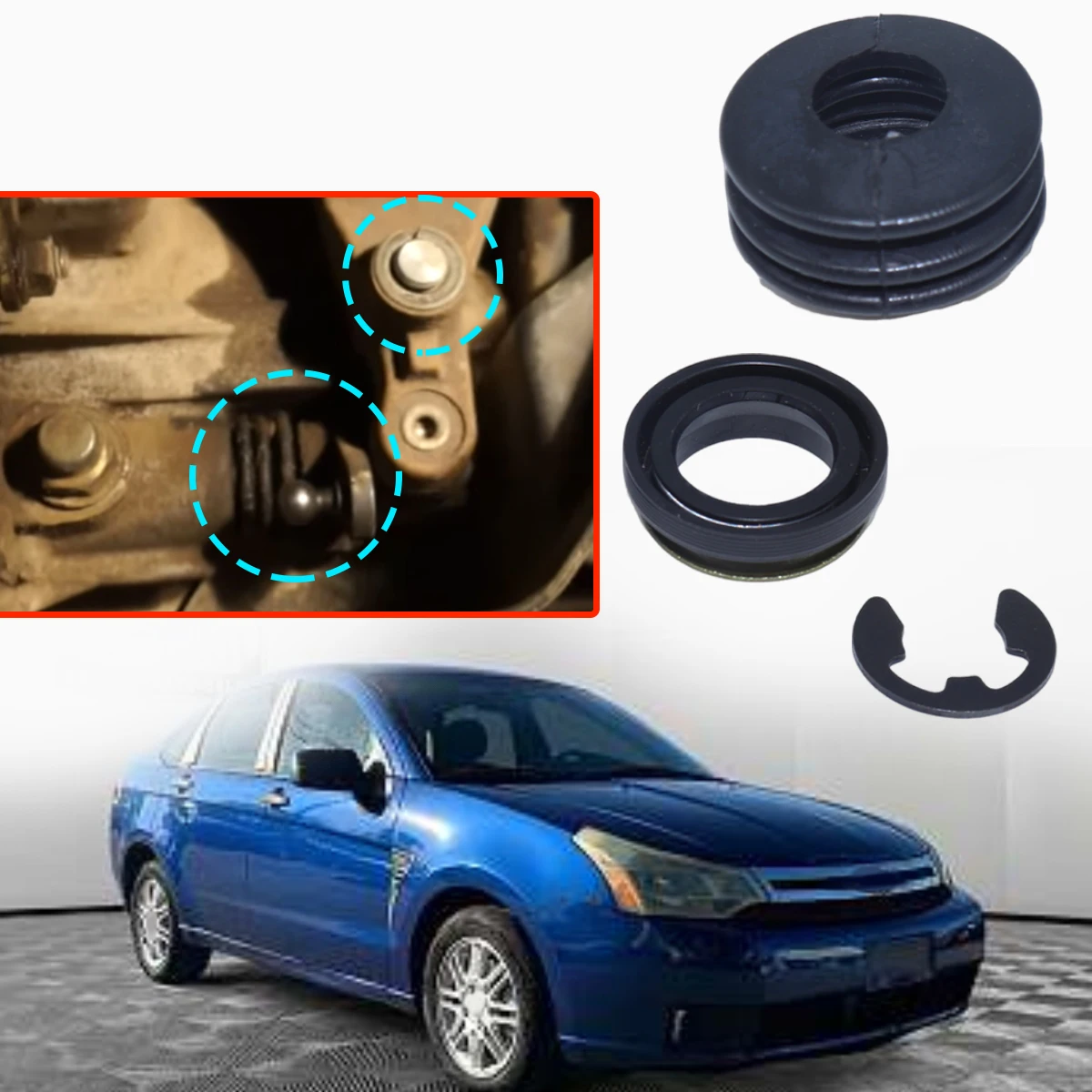 For Ford Focus Mk2 FL 2008-2011 Gear Lever Gasket 98WZ-7288-AA Gearbox Seal Ring Oil Manual Transmission Rubber Shift E-clip Car
For Ford Focus Mk2 FL 2008-2011 Gear Lever Gasket 98WZ-7288-AA Gearbox Seal Ring Oil Manual Transmission Rubber Shift E-clip Car