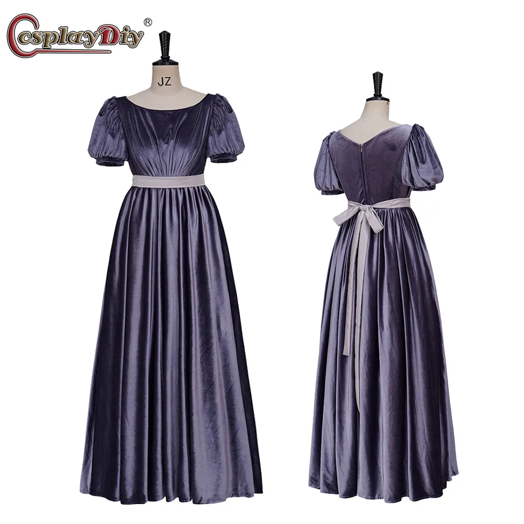 Cosplaydiy Jane Austen Dress Costume Medieval Renaissance Regency Purple Velvet Dress Victorian High waist Vintage Tea Ball Gown
Cosplaydiy Jane Austen Dress Costume Medieval Renaissance Regency Purple Velvet Dress Victorian High waist Vintage Tea Ball Gown