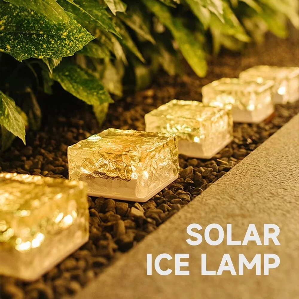 Outdoor Solar Lights Led Ice Cube Brick Lamp Stair Step Paver Lamp Yard Patio Lawn Stair Step Garden Waterproof Decoration Light
Outdoor Solar Lights Led Ice Cube Brick Lamp Stair Step Paver Lamp Yard Patio Lawn Stair Step Garden Waterproof Decoration Light