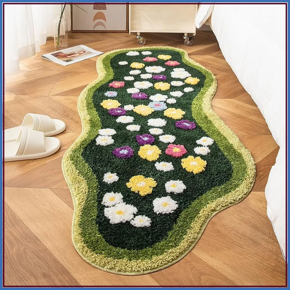 3D Moss Bathroom Rugs Non Slip Shaggy Tufted Machine Washable Bath Mat Runner Carpet for Shower Bedroom (Green, 2ft x 5.2ft)
3D Moss Bathroom Rugs Non Slip Shaggy Tufted Machine Washable Bath Mat Runner Carpet for Shower Bedroom (Green, 2ft x 5.2ft)