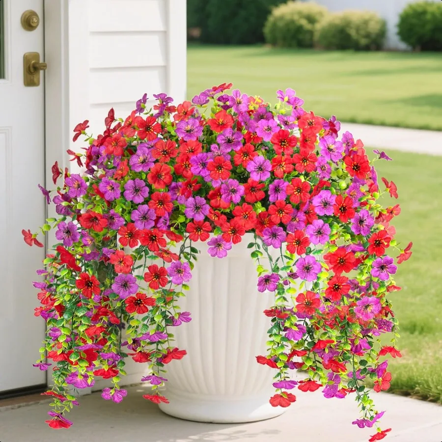 2PCS Artificial Hanging Flowers 90 Violet and Eucalyptus Vines Fake Hanging Plants for Wall Home Room Garden Artificial Flowers
2PCS Artificial Hanging Flowers 90 Violet and Eucalyptus Vines Fake Hanging Plants for Wall Home Room Garden Artificial Flowers
