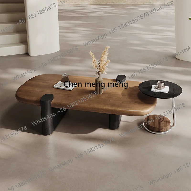 minimalist walnut leather coffee table combination retro living room small apartment modern light luxury oval coffee table
minimalist walnut leather coffee table combination retro living room small apartment modern light luxury oval coffee table