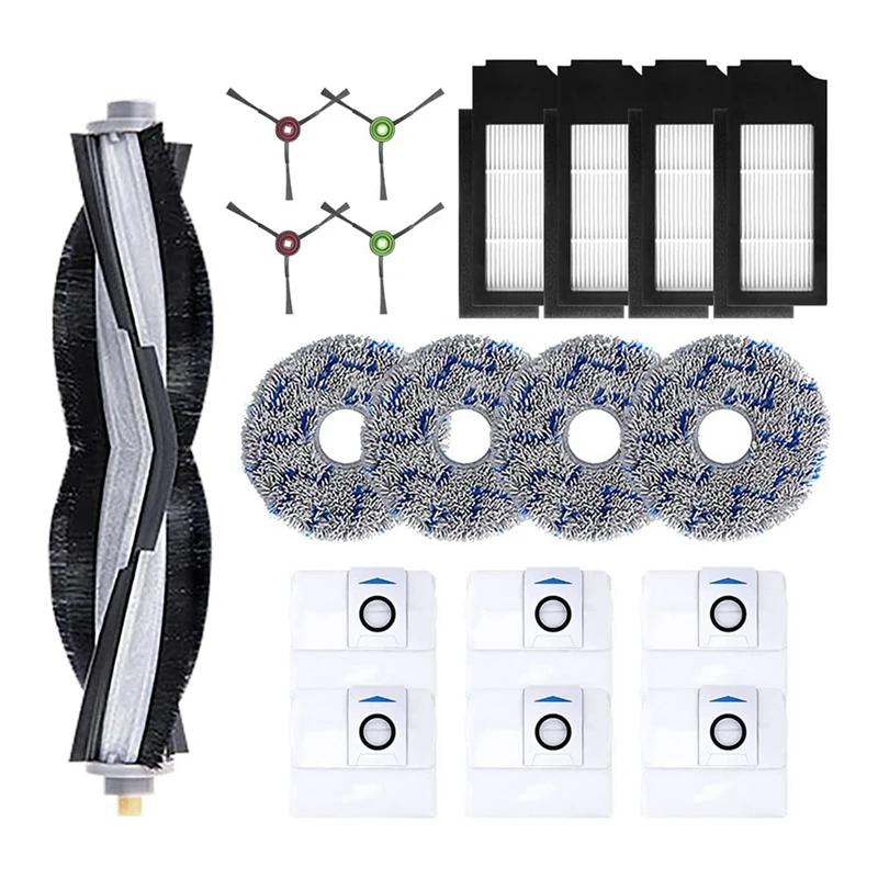 2X Accessories For Ecovacs X1 Omni Turbo Vacuum Robot Spare Parts Main Brush Roller Side Brush Filter Mop Pads Dust Bag
2X Accessories For Ecovacs X1 Omni Turbo Vacuum Robot Spare Parts Main Brush Roller Side Brush Filter Mop Pads Dust Bag