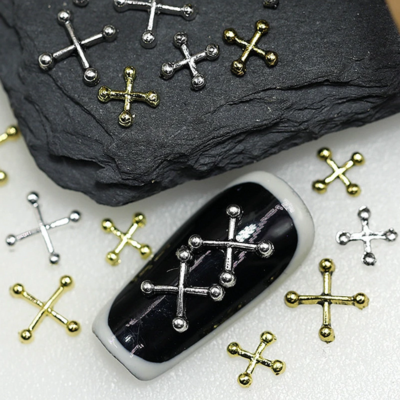 20Pcs Punk Cross Alloy Nail Charms Metal Japanese X Diagonal Lines Shape Gold Silver Retro Part Manicure Decoration Accessories
20Pcs Punk Cross Alloy Nail Charms Metal Japanese X Diagonal Lines Shape Gold Silver Retro Part Manicure Decoration Accessories