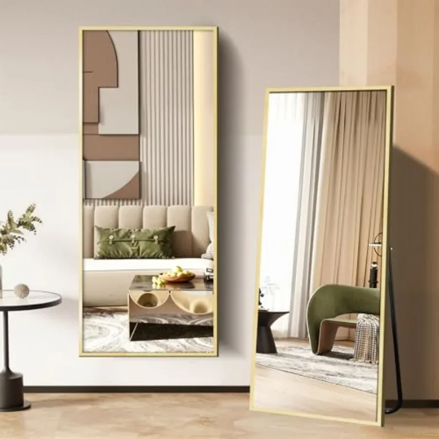 Floor Length Mirror for Bedroom, Living Room Entryway: 65×21 Full Body Standing Mirror with Shatter-Resistant Glass, Slim Alloy
Floor Length Mirror for Bedroom, Living Room Entryway: 65×21 Full Body Standing Mirror with Shatter-Resistant Glass, Slim Alloy