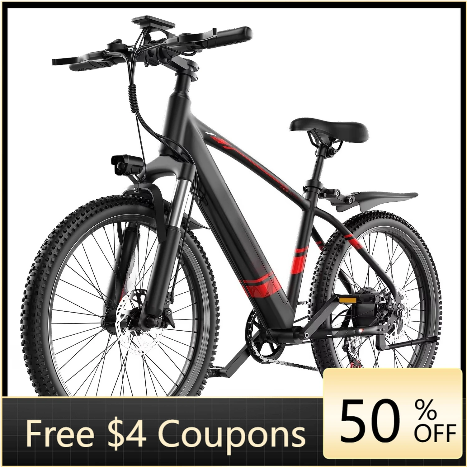 Rs 26 inch 48V 10.4ah Men's Hybrid Electric Bike Long Range 55 Mile Pneumatic Fat Tires 10.4ah Lithium Battery Disc Brushless
Rs 26 inch 48V 10.4ah Men's Hybrid Electric Bike Long Range 55 Mile Pneumatic Fat Tires 10.4ah Lithium Battery Disc Brushless