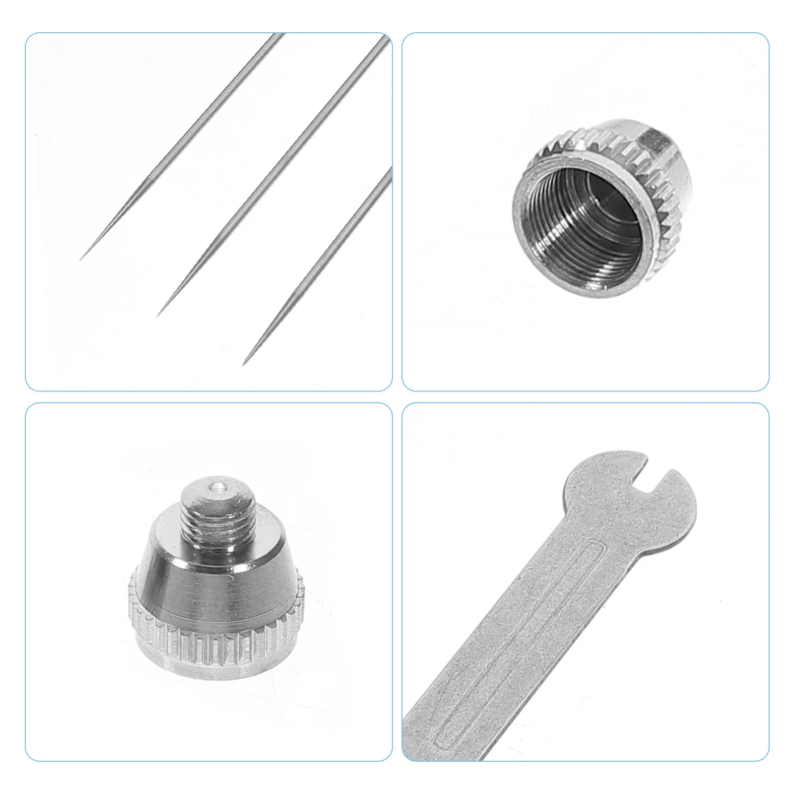 1Set Airbrush Accessories Nozzle Cap Kit Durable Sturdy Long Lasting Use Fine Workmanship Practical Replacement
1Set Airbrush Accessories Nozzle Cap Kit Durable Sturdy Long Lasting Use Fine Workmanship Practical Replacement