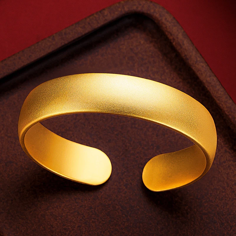 Luxury 100% Real 24K Gold Open Bangle Simple Loach Back Tire AU999 Plain Circle Bracelet for Women
Luxury 100% Real 24K Gold Open Bangle Simple Loach Back Tire AU999 Plain Circle Bracelet for Women