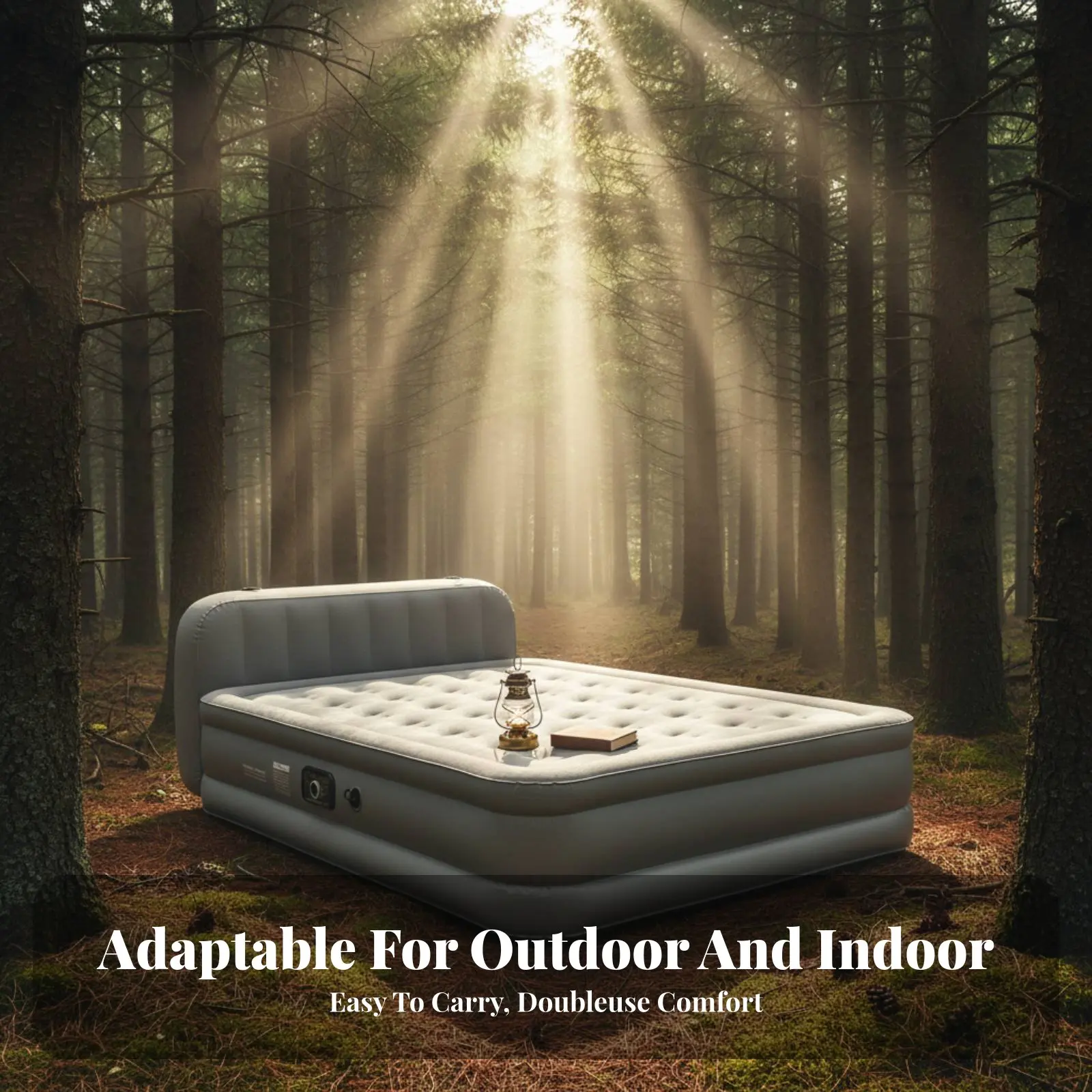 Camping Inflatable Mattress, Air Bed with Backrest, Portable, Sturdy, for Outdoor, Travel, Home
Camping Inflatable Mattress, Air Bed with Backrest, Portable, Sturdy, for Outdoor, Travel, Home