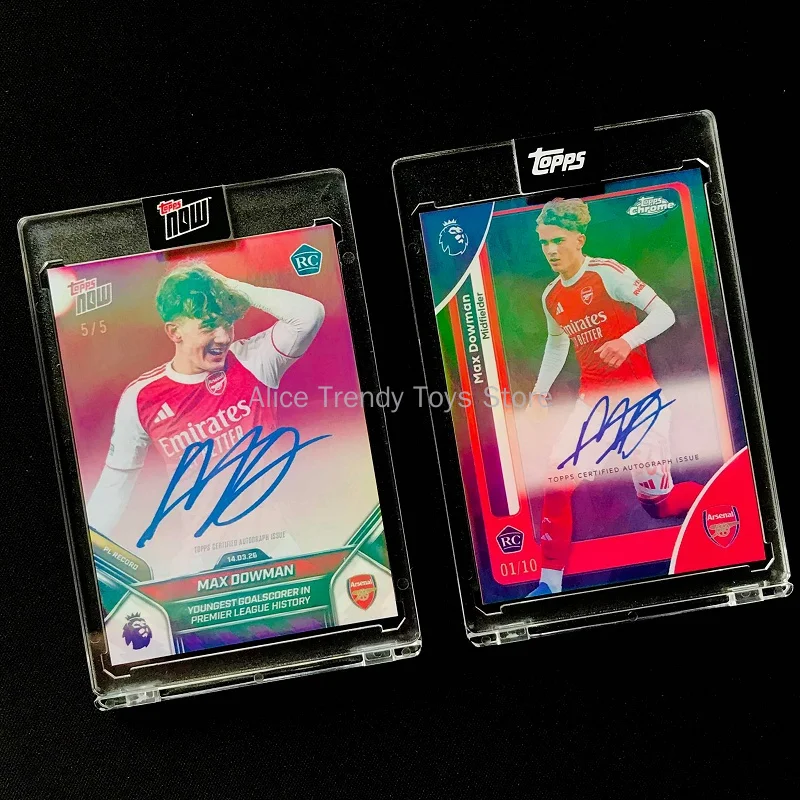 Topps Max Dowman Arsenal Autographed Rookie Football Trading Card Premier League Certified Limited Numbered Reproduction Card
Topps Max Dowman Arsenal Autographed Rookie Football Trading Card Premier League Certified Limited Numbered Reproduction Card