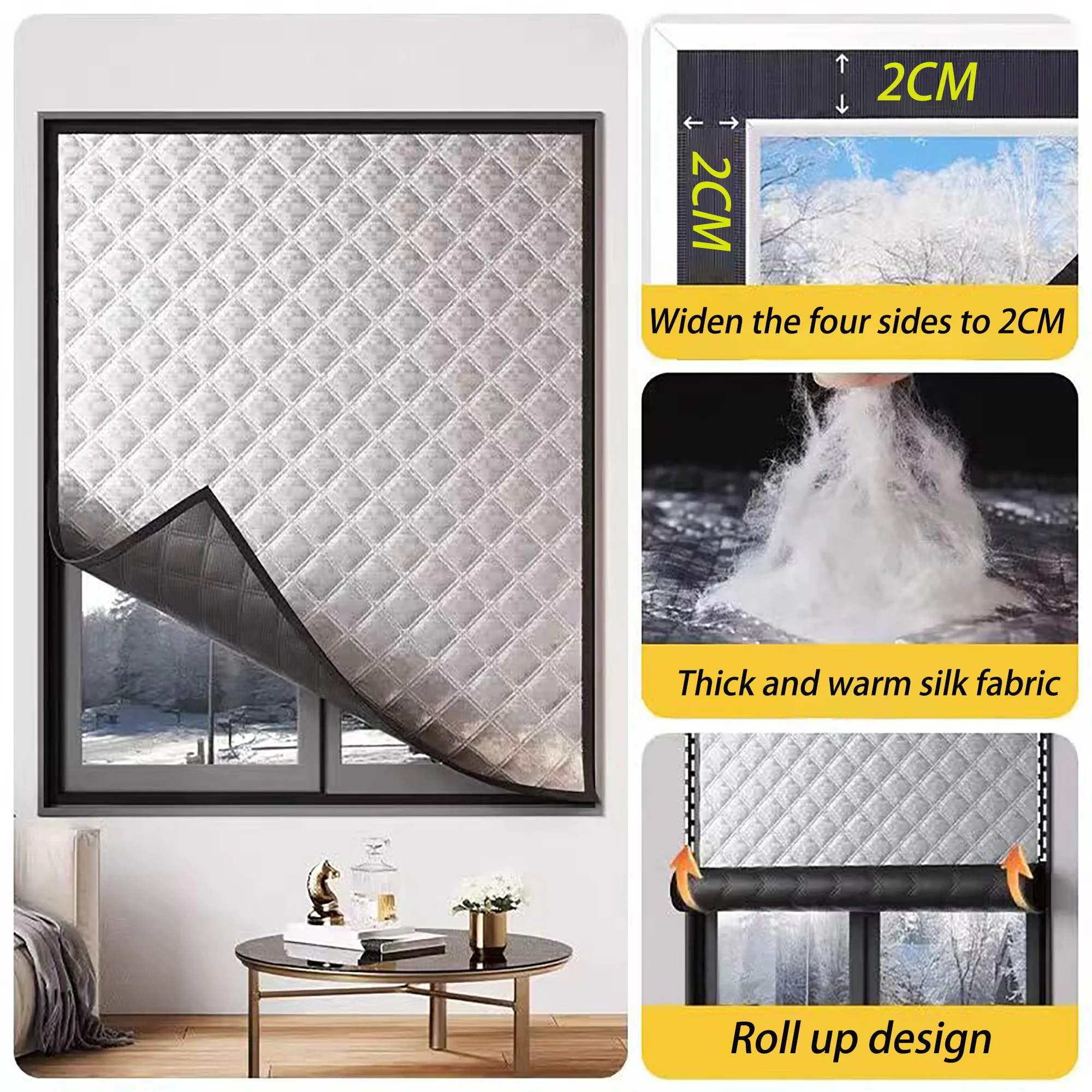 Warm winter curtains, heat-insulating and windproof sealed windows, anti peeping, screen windows, heat-insulating materials
Warm winter curtains, heat-insulating and windproof sealed windows, anti peeping, screen windows, heat-insulating materials