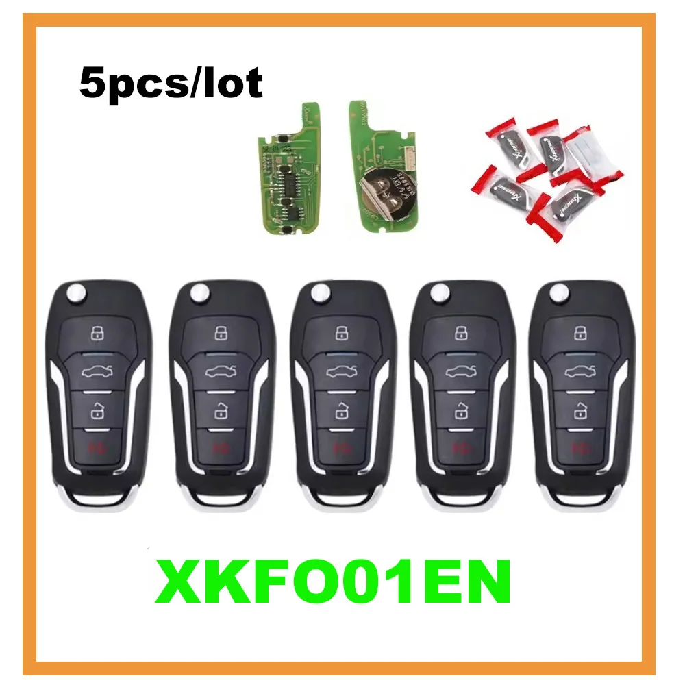 5pcs/lot Xhorse XKFO01EN VVDI Wire Remote Key 4 Buttons Flip Remote Fob X013 Series for Ford For VVDI Key Tool
5pcs/lot Xhorse XKFO01EN VVDI Wire Remote Key 4 Buttons Flip Remote Fob X013 Series for Ford For VVDI Key Tool