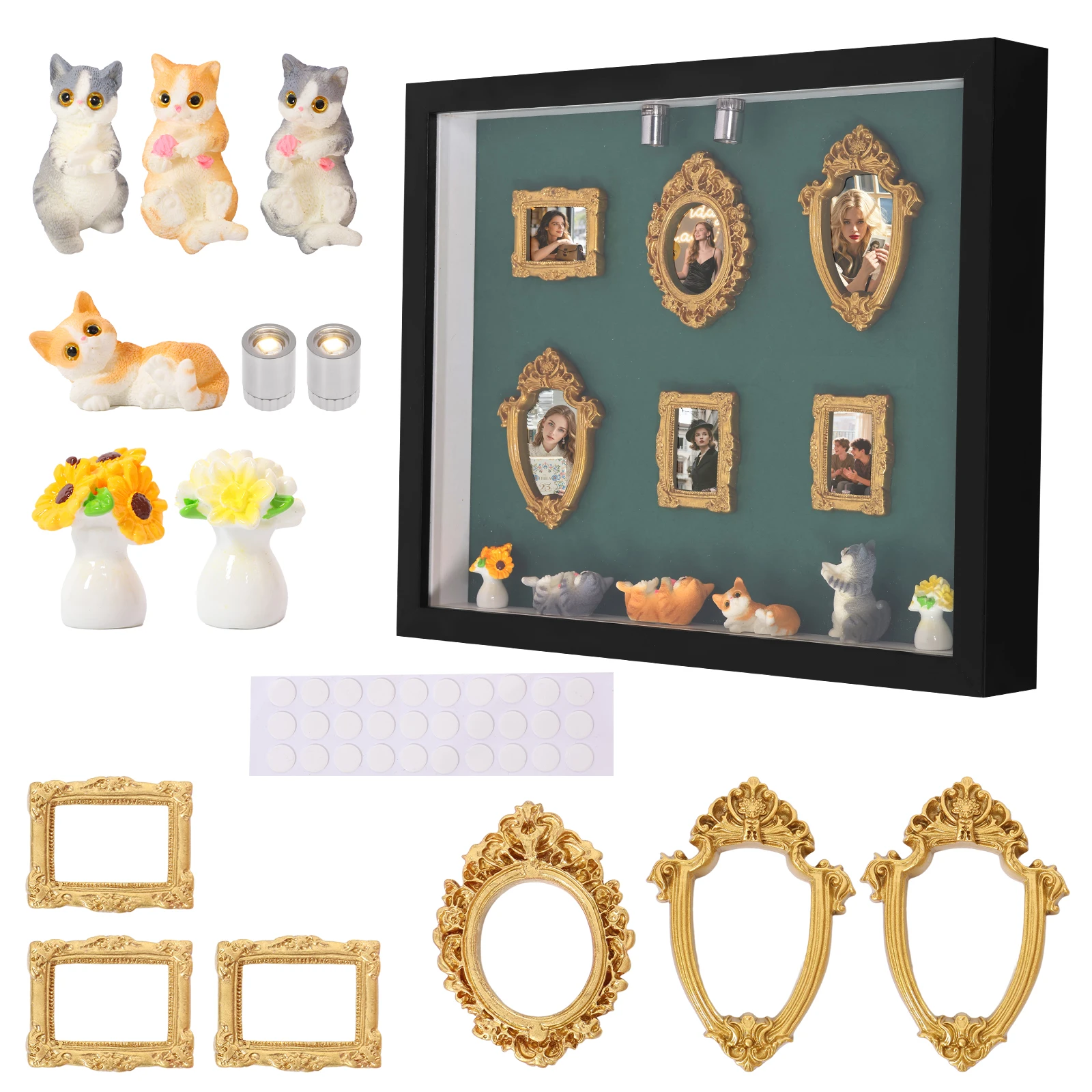 Mini Museum of Us Photo Frame DIY Personalized Miniature Museum Shadow Box Display Case with Mini Frame Figurine Silhouette Box
Mini Museum of Us Photo Frame DIY Personalized Miniature Museum Shadow Box Display Case with Mini Frame Figurine Silhouette Box