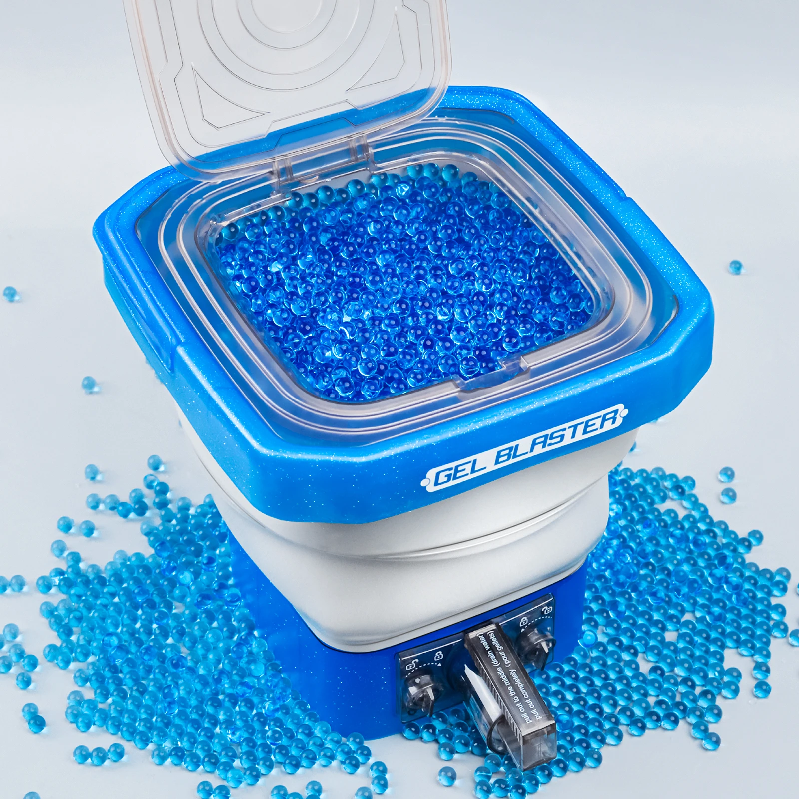 New Foldable Gel Balls Blaster Ammo Bucket, Portable Splatter Blaster Accessories, Large Capacity Tub for Holds 20,000 Gel Balls
New Foldable Gel Balls Blaster Ammo Bucket, Portable Splatter Blaster Accessories, Large Capacity Tub for Holds 20,000 Gel Balls