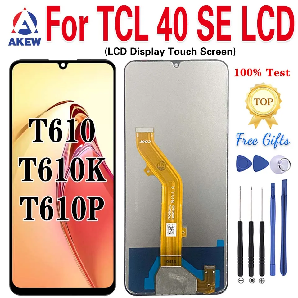 AKEW новый оригинальный ЖК-дисплей для TCL 40SE Tcl T610 T610P T610K сенсорный экран TCL 40 SE дигитайзер полный комплект запасные части
AKEW новый оригинальный ЖК-дисплей для TCL 40SE Tcl T610 T610P T610K сенсорный экран TCL 40 SE дигитайзер полный комплект запасные части