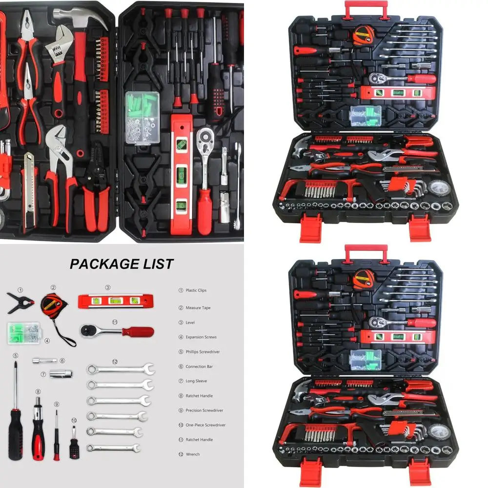 Complete 238-Piece Socket Wrench Set for Home, Auto Repairs with Storage Case
Complete 238-Piece Socket Wrench Set for Home, Auto Repairs with Storage Case