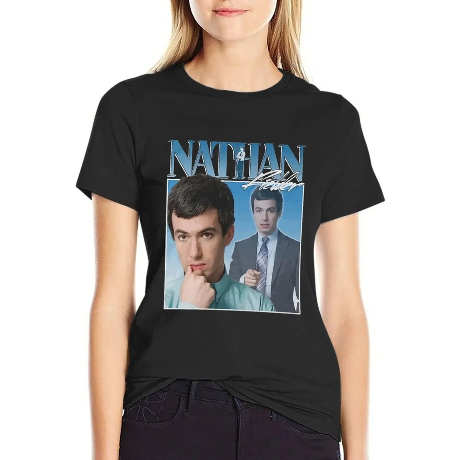Nathan Fielder 90s T-Shirt animal prinfor anime clothes plain customizeds t shirt for Women
Nathan Fielder 90s T-Shirt animal prinfor anime clothes plain customizeds t shirt for Women