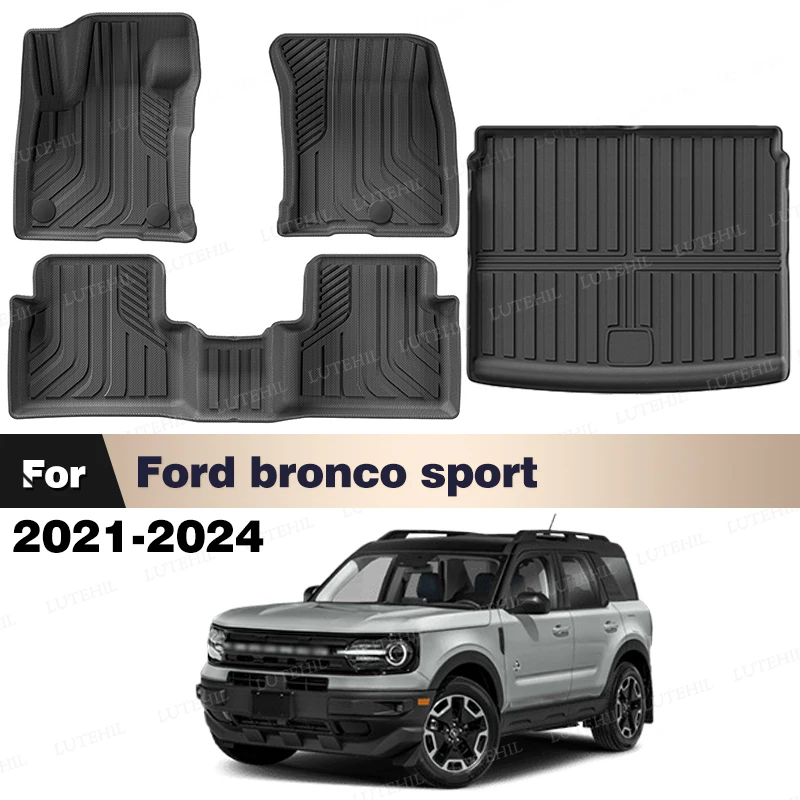LUTEHIL For Ford bronco sport 2021-2024 2023 2022 All-Weather TPE Floor Mat Trunk Mat Carpet Cover Auto Interior Accessories
LUTEHIL For Ford bronco sport 2021-2024 2023 2022 All-Weather TPE Floor Mat Trunk Mat Carpet Cover Auto Interior Accessories