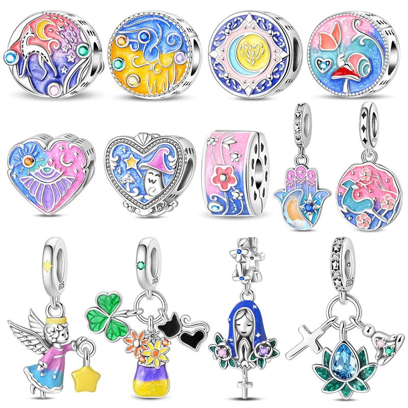 925 Sterling Silver Colorful Dreams Charms Oil Painting Beads Luminous Deer Pendant Fit Original Bracelet DIY Women Jewelry Gift
925 Sterling Silver Colorful Dreams Charms Oil Painting Beads Luminous Deer Pendant Fit Original Bracelet DIY Women Jewelry Gift