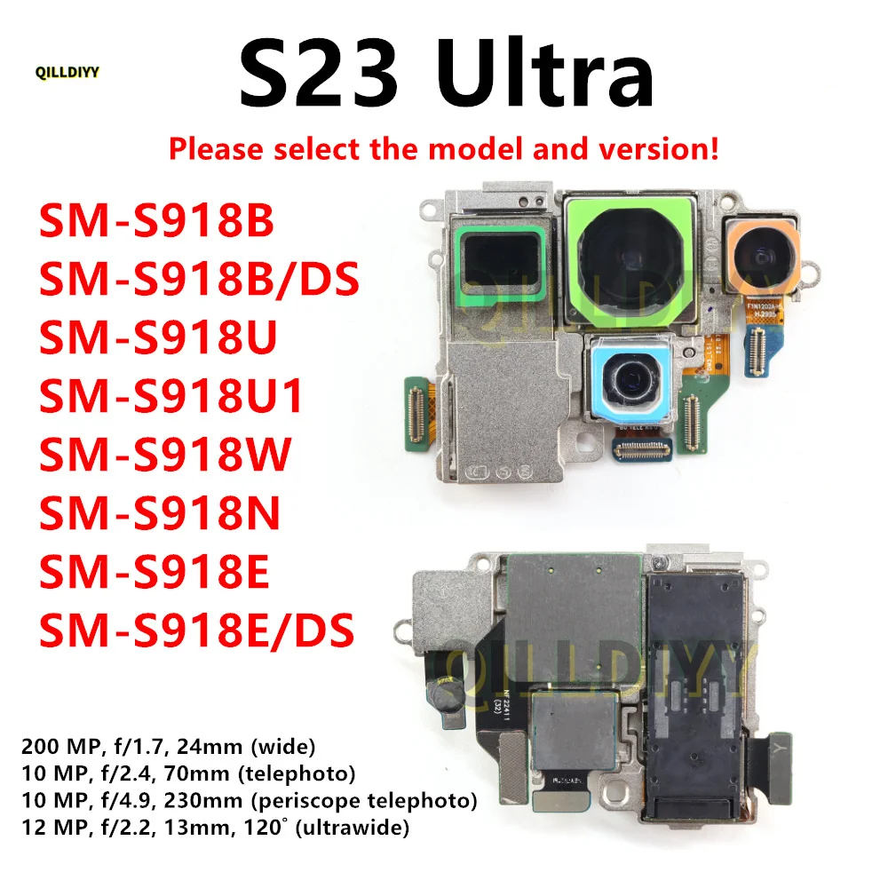 For Samsung Galaxy S23 Ultra S918 S918U S918N S918E/DS SM-S918B/DS Rear Main Back Telephoto Camera Module Flex Cable
For Samsung Galaxy S23 Ultra S918 S918U S918N S918E/DS SM-S918B/DS Rear Main Back Telephoto Camera Module Flex Cable