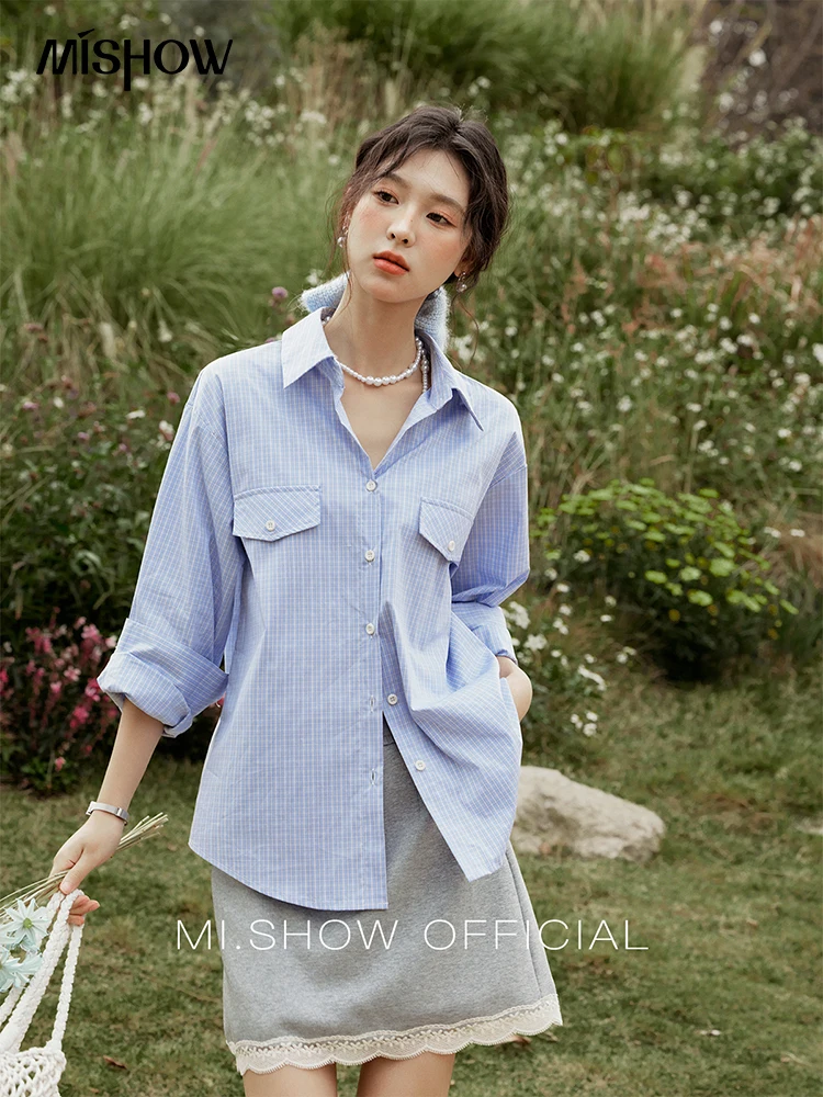 MISHOW Spring New Shirts Women 2025 Turn-down Collar Long Sleeve Plaid Blouses Female Fashion Commuting Loose Tops MXE15C0418
MISHOW Spring New Shirts Women 2025 Turn-down Collar Long Sleeve Plaid Blouses Female Fashion Commuting Loose Tops MXE15C0418
