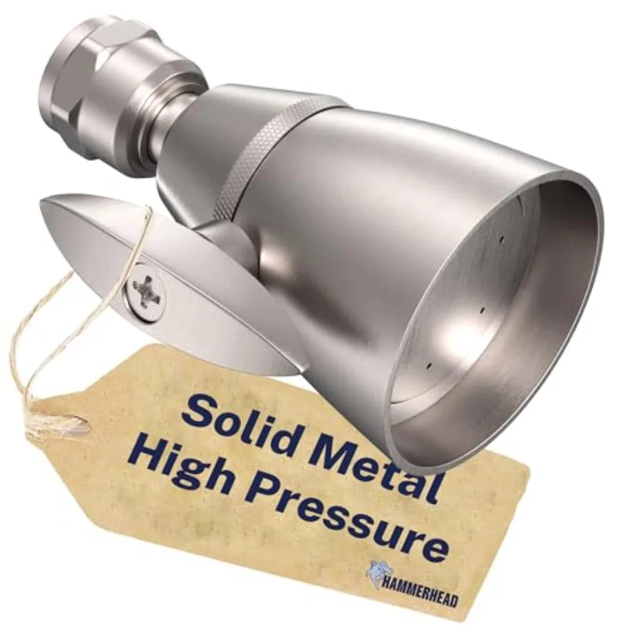 ® Solid Metal 2 Inch High Pressure Shower Heads - Shower Heads High Pressure - High Flow Shower Head with ADJUSTABLE SPRAY PATT
® Solid Metal 2 Inch High Pressure Shower Heads - Shower Heads High Pressure - High Flow Shower Head with ADJUSTABLE SPRAY PATT