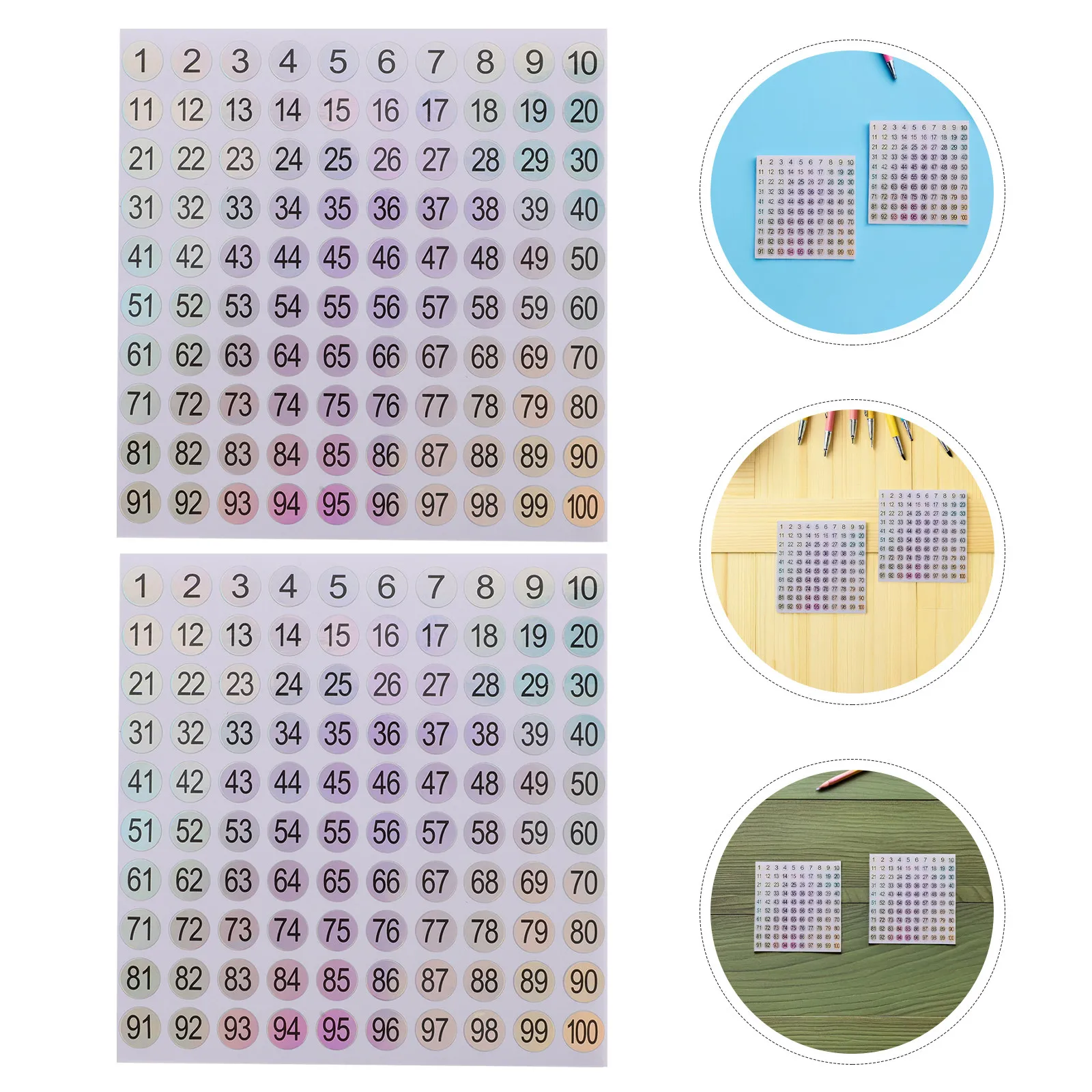 20 Sheets 1-100 Laser Numbers Sticker Set Waterproof Round Number Labels for Labeling Nail Sticks Page Numbering Craft Projects
20 Sheets 1-100 Laser Numbers Sticker Set Waterproof Round Number Labels for Labeling Nail Sticks Page Numbering Craft Projects