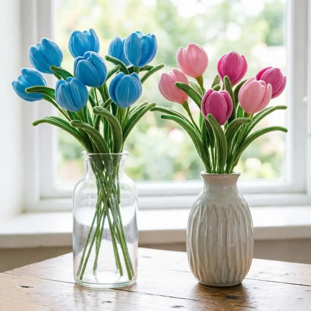 Never Wither Flower Twisting Stick Tulip Wool Flowers Arrangement Long-lasting Keepsake Floral Decor Handmade Tulip for Home
Never Wither Flower Twisting Stick Tulip Wool Flowers Arrangement Long-lasting Keepsake Floral Decor Handmade Tulip for Home