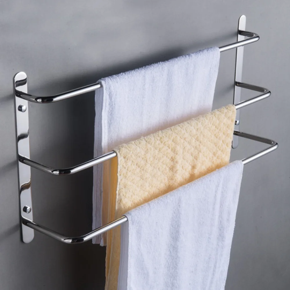304 Stainless Steel Hand Polishing Finished Three Towel Bars Towel Rack Wall Mounted Multilayer Bathroom Accessories
304 Stainless Steel Hand Polishing Finished Three Towel Bars Towel Rack Wall Mounted Multilayer Bathroom Accessories
