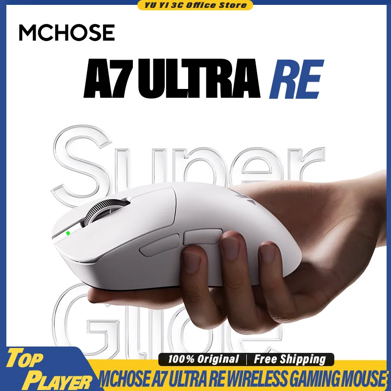 Беспроводная игровая мышь MCHOSE A7 Ultra RE для киберспорта TOPSPEED 8K, датчик PAW3950, 56 г, легкий веб-драйвер M-концентратора
Беспроводная игровая мышь MCHOSE A7 Ultra RE для киберспорта TOPSPEED 8K, датчик PAW3950, 56 г, легкий веб-драйвер M-концентратора