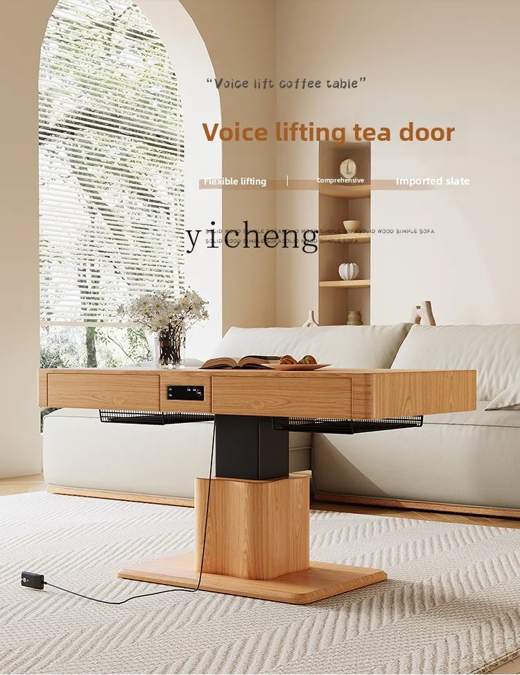 ZZ multi-functional lifting coffee table living room small apartment household heating solid wood rock slab integrated electric
ZZ multi-functional lifting coffee table living room small apartment household heating solid wood rock slab integrated electric