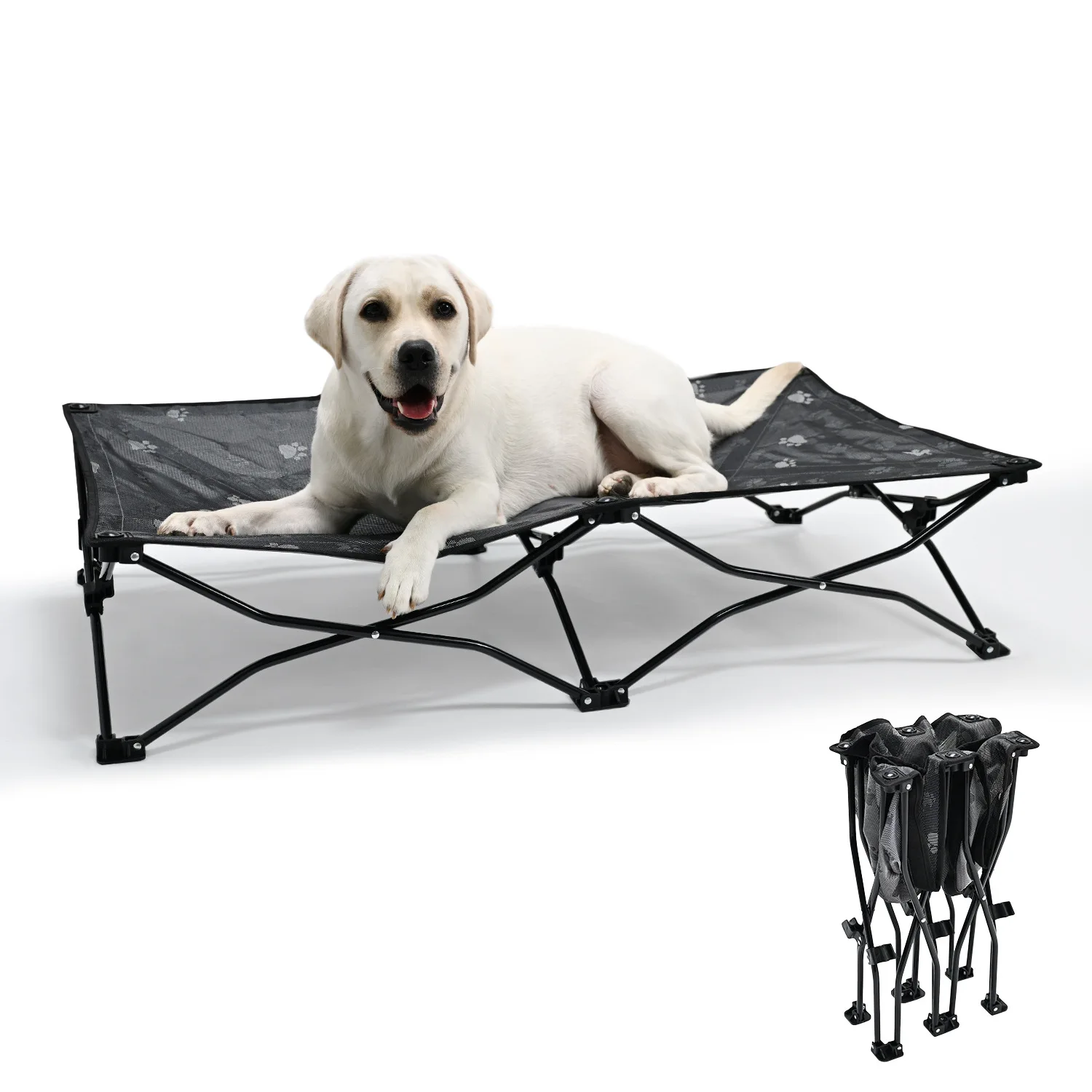 116x60x25cm All-Season Teslin Waterproof Large Foldable Elevated Moisture-Resistant Portable Dog Bed for Travel Pet Gift
116x60x25cm All-Season Teslin Waterproof Large Foldable Elevated Moisture-Resistant Portable Dog Bed for Travel Pet Gift