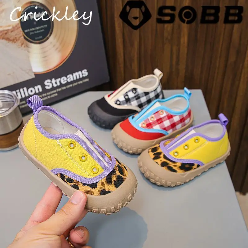 Fashion Plaid Leopard Kids Casual Shoes Patchwork Elastic Band Boys Girls Canvas Shoes Soft Non Slip Children Sneakers
Fashion Plaid Leopard Kids Casual Shoes Patchwork Elastic Band Boys Girls Canvas Shoes Soft Non Slip Children Sneakers
