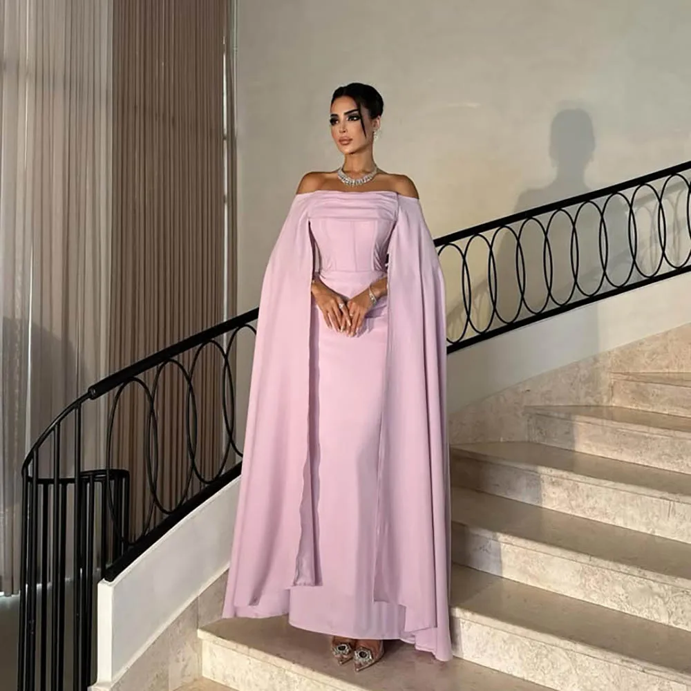 Msikoods Saudi Prom Dresses 2026 Cape Sleeve Off Shoulder Formal Occasion Gown Floor Length Evening Dress For Party Customized
Msikoods Saudi Prom Dresses 2026 Cape Sleeve Off Shoulder Formal Occasion Gown Floor Length Evening Dress For Party Customized