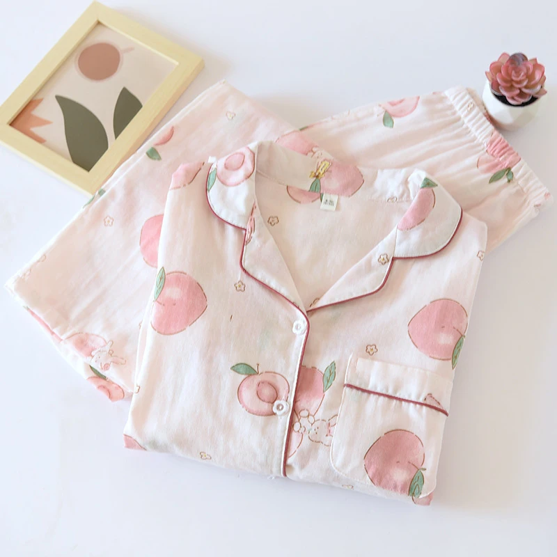 2-Piece Women's Pajama Set, Tiny Floral Print Sleepwear, Double Gauze 100% Cotton Long Sleeve & Relaxed Fit, Lightweight & Breat
2-Piece Women's Pajama Set, Tiny Floral Print Sleepwear, Double Gauze 100% Cotton Long Sleeve & Relaxed Fit, Lightweight & Breat