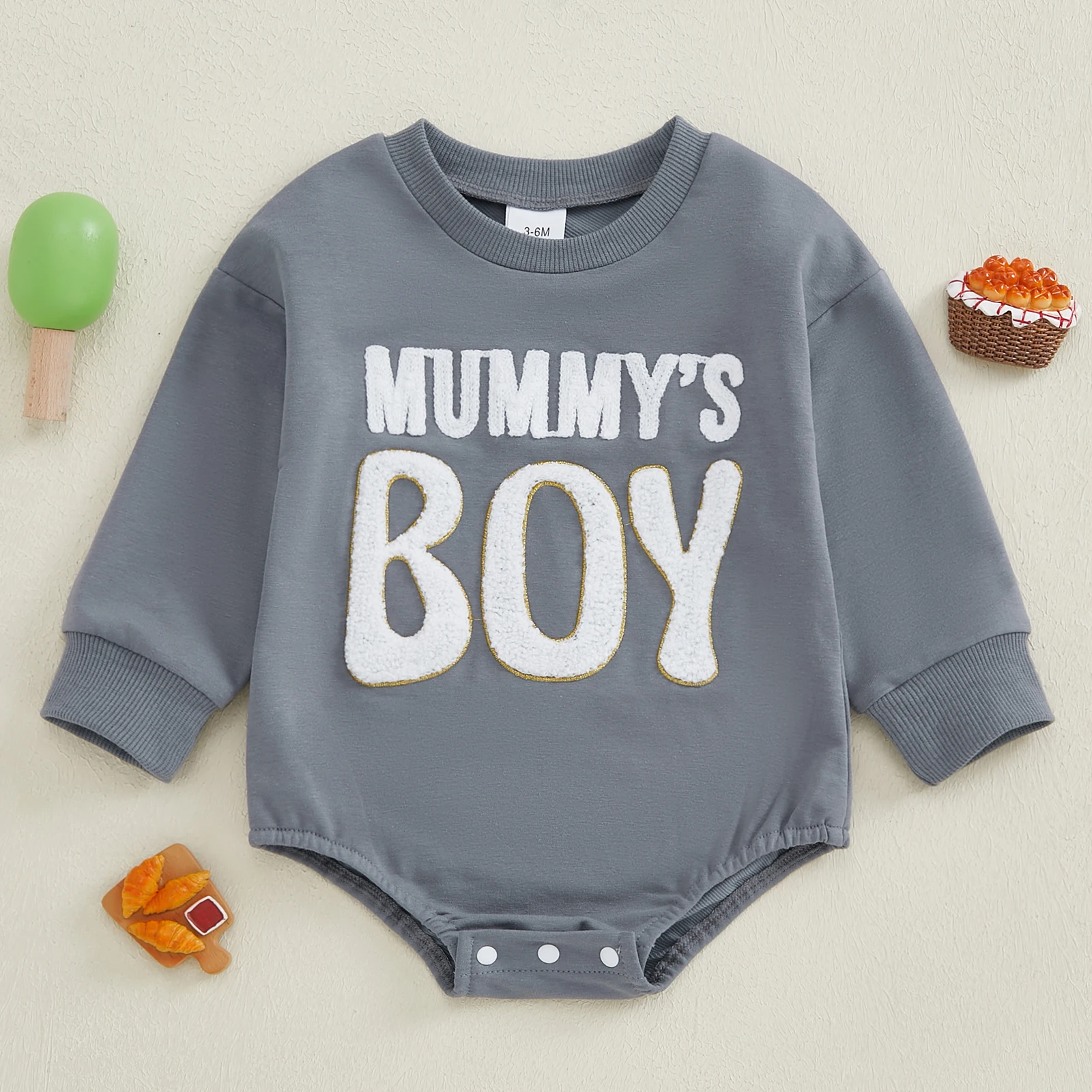 BeQeuewll Newborn Baby Boy Sweatshirt Romper Long Sleeve Casual Infant Clothes Fall Letter Embroidery Kids Jumpsuit for Toddler
BeQeuewll Newborn Baby Boy Sweatshirt Romper Long Sleeve Casual Infant Clothes Fall Letter Embroidery Kids Jumpsuit for Toddler