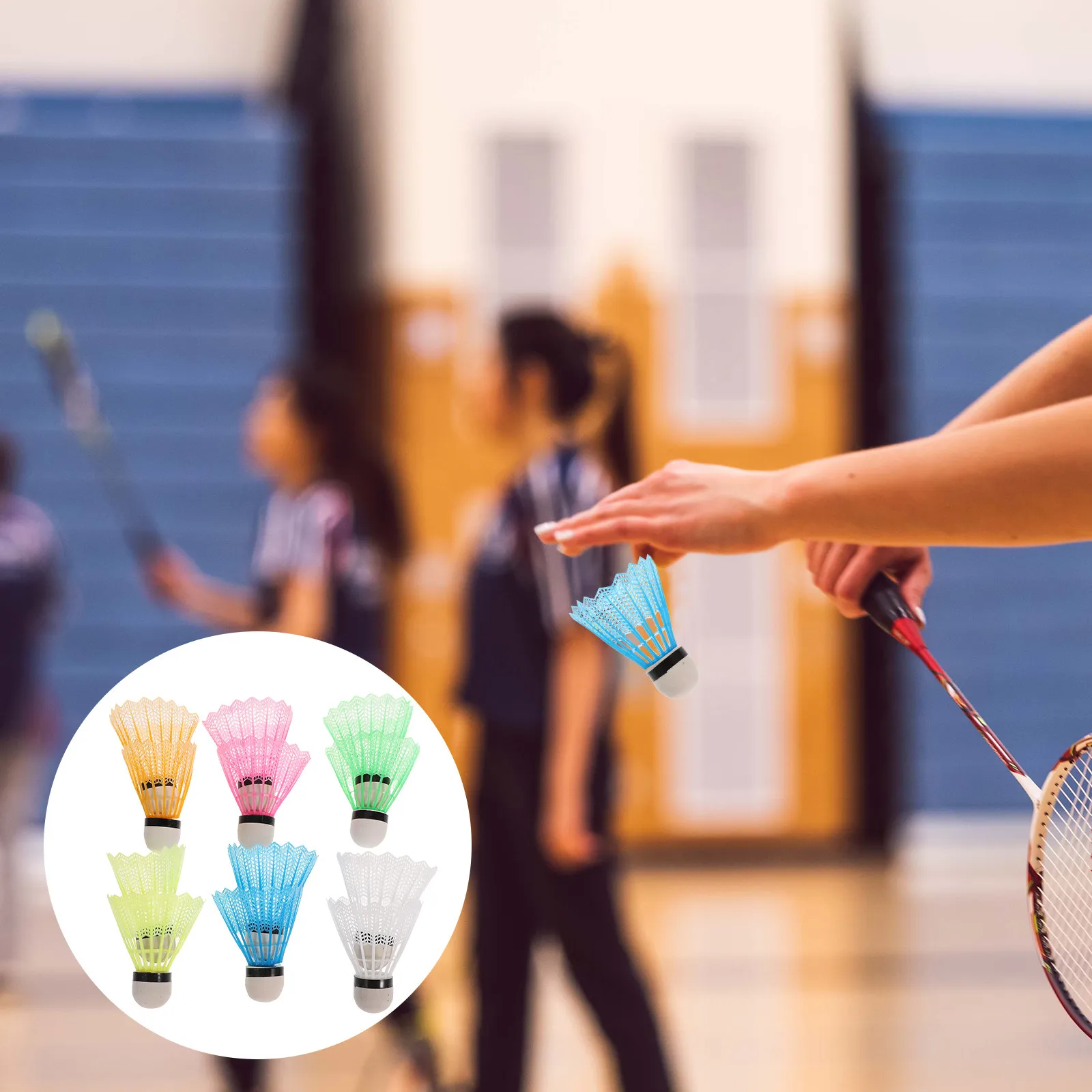12Pcs Nylon Plastic Badminton Shuttlecocks Set Premium Stability Durability Lightweight for Indoor Outdoor Training Sports
12Pcs Nylon Plastic Badminton Shuttlecocks Set Premium Stability Durability Lightweight for Indoor Outdoor Training Sports