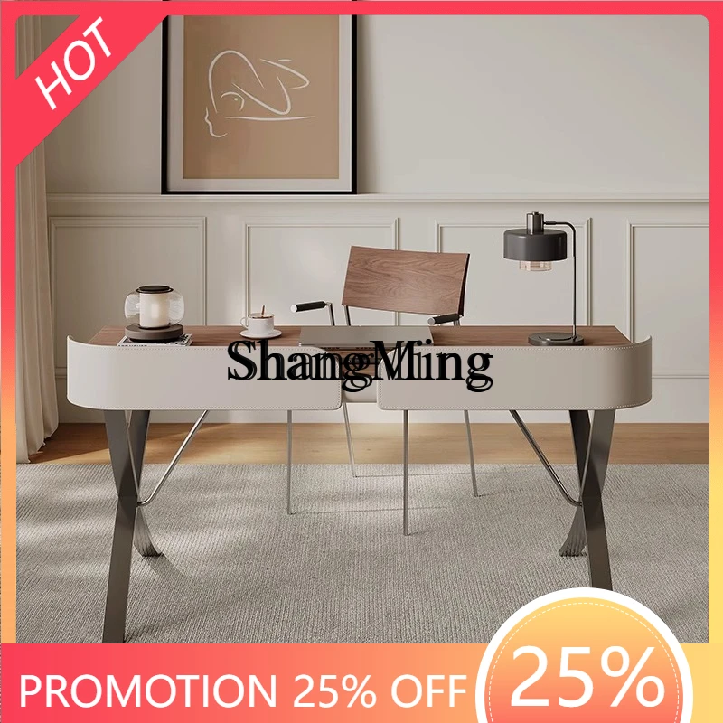 FG high-end minimalist home study simple desk walnut veneer modern light luxury computer desk
FG high-end minimalist home study simple desk walnut veneer modern light luxury computer desk