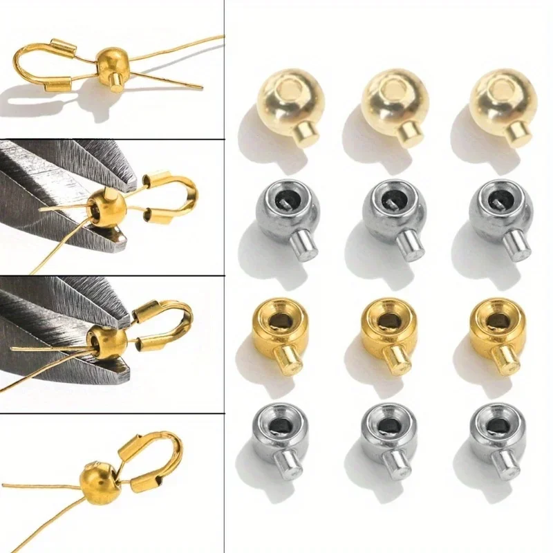 20Pieces Convenient Bead Positioning Clasps Stopper Spacer Bead Crimp End Beads Jewelry Accessories for Handmade Crafts
20Pieces Convenient Bead Positioning Clasps Stopper Spacer Bead Crimp End Beads Jewelry Accessories for Handmade Crafts